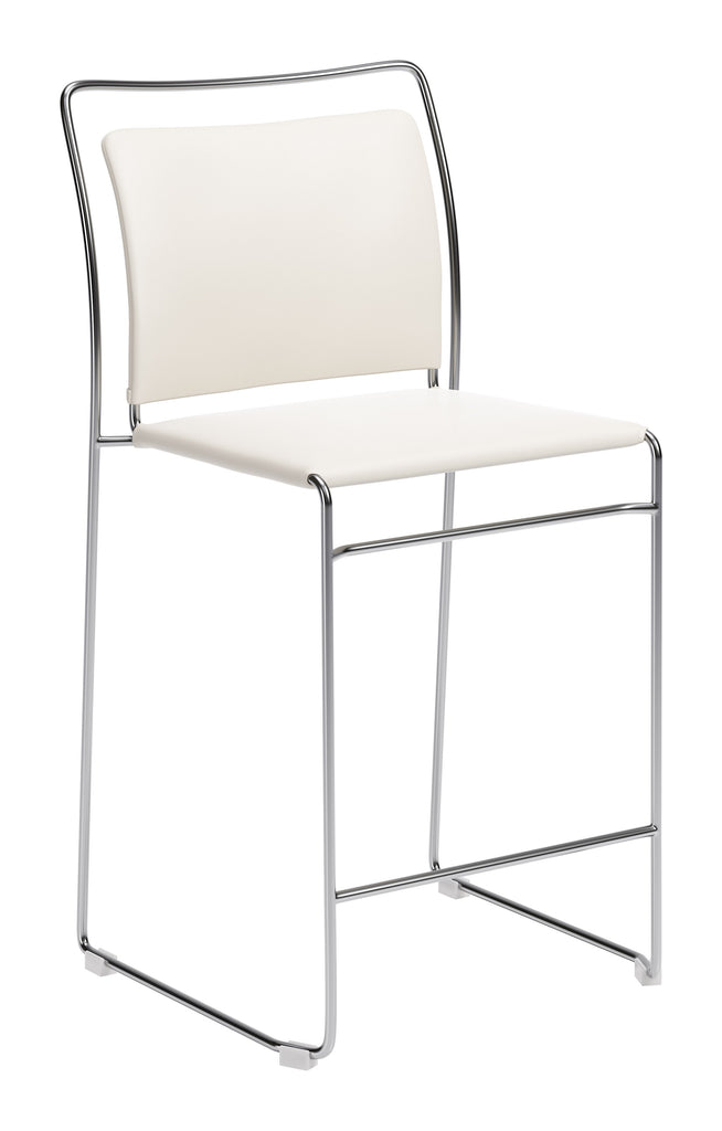 Zuo Verbena Counter Stool (Set of 2) Cream