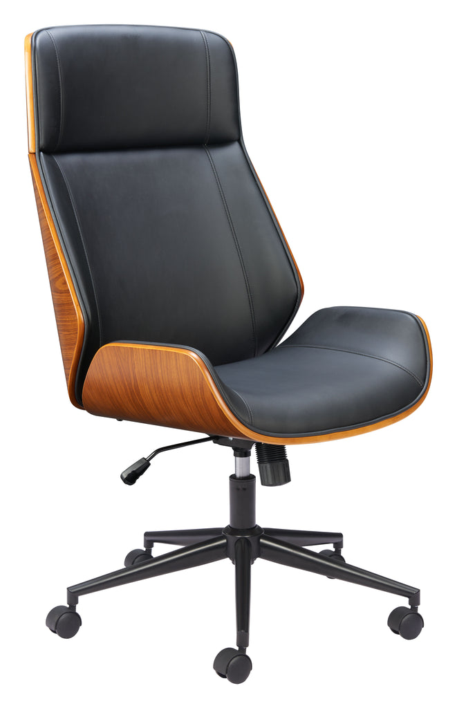 Zuo Flex High Back Office Chair Black