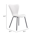 Zuo Torlo Dining Chair (Set of 2) White