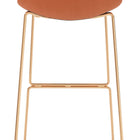 Zuo Adele Barstool (Set of 2) Orange & Gold