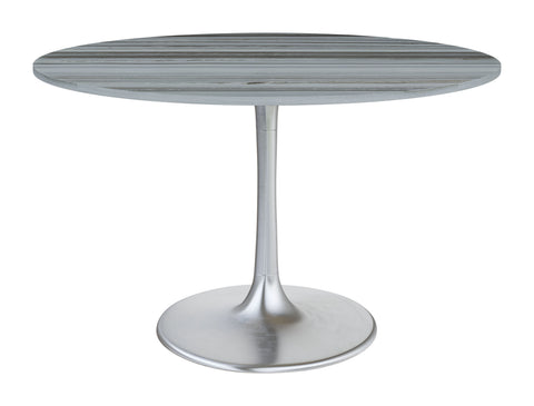 Zuo Star City Dining Table Gray & Silver