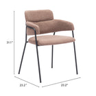 Zuo Marcel Dining Chair (Set of 2) Brown