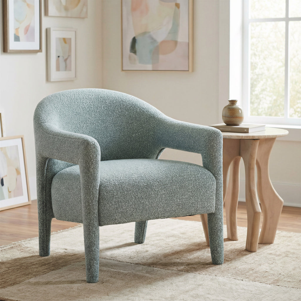 Zuo Eluma Accent Chair Dusty Teal