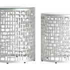 Zuo Reden Side Table Set (2-Piece) Silver