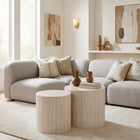Zuo Carzo Coffee Table Set (2-Piece) Stone Beige