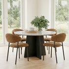 Zuo Seville Dining Chair (Set of 2) Brown Cork