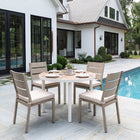 Zuo Reefline Armless Dining Chair (Set of 2) Gray