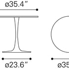 Zuo Opus Dining Table White
