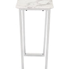 Zuo Atlas Console Table White & Silver