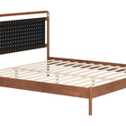 Zuo Netz King Bed Black & Walnut