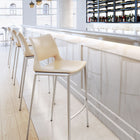 Zuo Ace Barstool (Set of 2) Light Pink & Silver