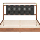 Zuo Netz Queen Bed Black & Walnut
