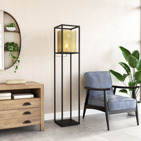 Zuo Yves Floor Lamp Gold & Black