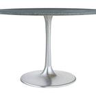 Zuo Metropolis Dining Table Gray & Silver