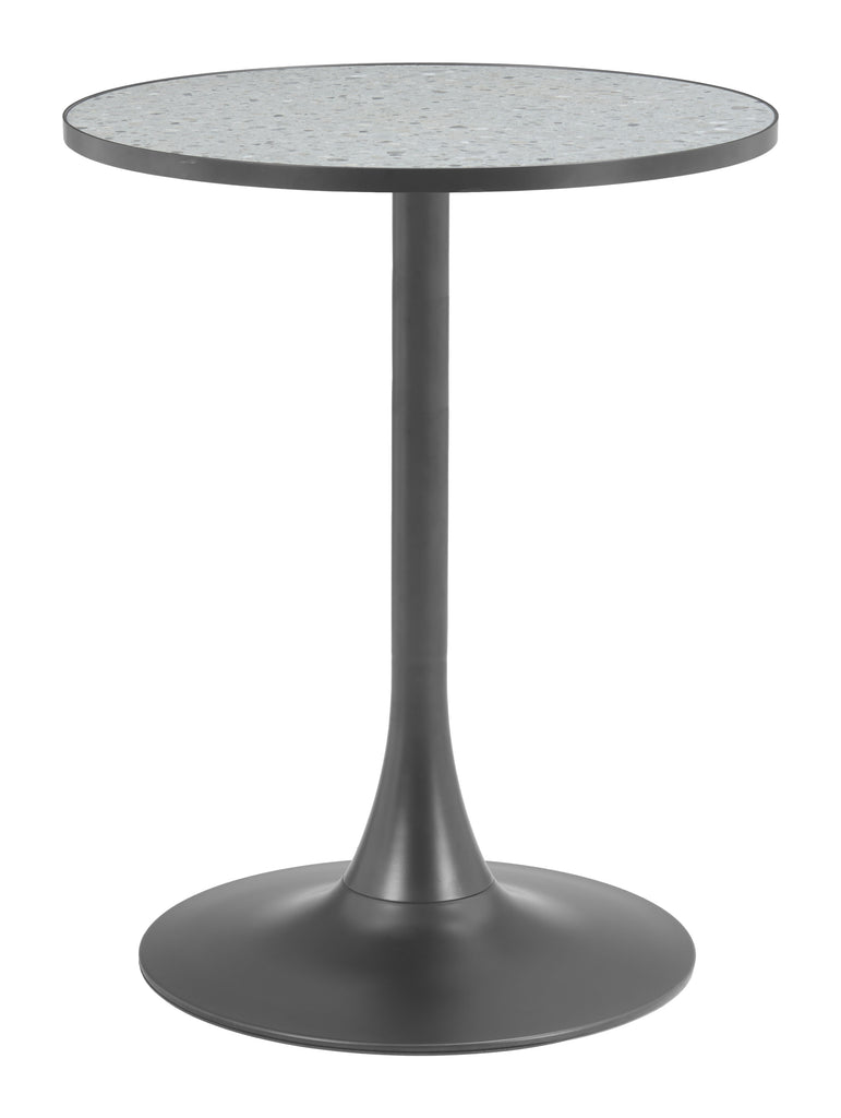 Zuo Bite Bistro Table Gray & Black