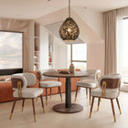 Zuo Hawley Adjustable Dining Table Walnut