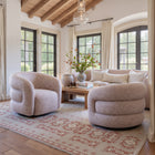 Zuo Refine Swivel Chair Pink Tweed