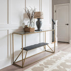 Zuo Ranol Console Table Brass