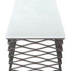 Zuo Duchess Coffee Table White & Antique Bronze