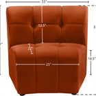 Meridian Furniture Limitless Modular Velvet Chair - Chairs