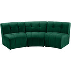 Meridian Furniture Limitless Modular Velvet Sofa - Green - Sofas