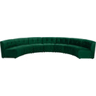 Meridian Furniture Limitless Modular Velvet 7pc. Sectional - Green - Sofas