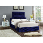 Meridian Furniture Sedona Velvet King Bed - Bedroom Beds