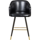 Meridian Furniture Barbosa Faux Leather Bar | Counter Stool - Stools