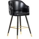 Meridian Furniture Barbosa Faux Leather Bar | Counter Stool - Stools