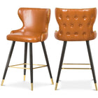 Meridian Furniture Hendrix Faux Leather Bar | Counter Stool - Stools