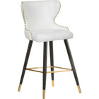 Meridian Furniture Hendrix Faux Leather Bar | Counter Stool - Stools