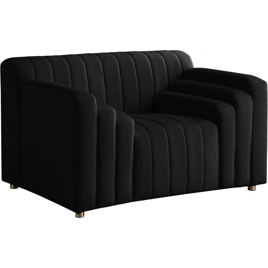Meridian Furniture Naya Velvet Chair - Black - Chairs