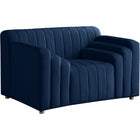 Meridian Furniture Naya Velvet Chair - Navy - Chairs