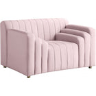 Meridian Furniture Naya Velvet Chair - Pink - Chairs