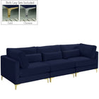 Meridian Furniture Julia Velvet Modular 108 Sofa - Navy - Sofas