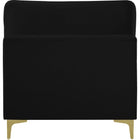 Meridian Furniture Julia Velvet Modular Armless Chair - Chairs