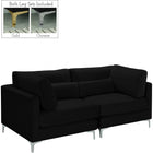 Meridian Furniture Julia Velvet Modular 75 Sofa - Sofas