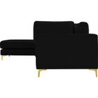 Meridian Furniture Julia Velvet Modular Reversible Sectional 4A - Sofas