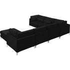 Meridian Furniture Julia Velvet Modular Reversible Sectional 7A - Sofas