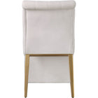 Meridian Furniture Curve Velvet Dining Chair - Dining Chairs