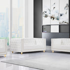 Meridian Furniture Michelle Faux Leather Chair - White - Chairs