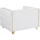 Meridian Furniture Michelle Faux Leather Chair - White - Chairs