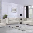 Meridian Furniture Michelle Faux Leather Chair - White - Chairs