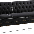 Meridian Furniture Michelle Velvet Sofa - Sofas