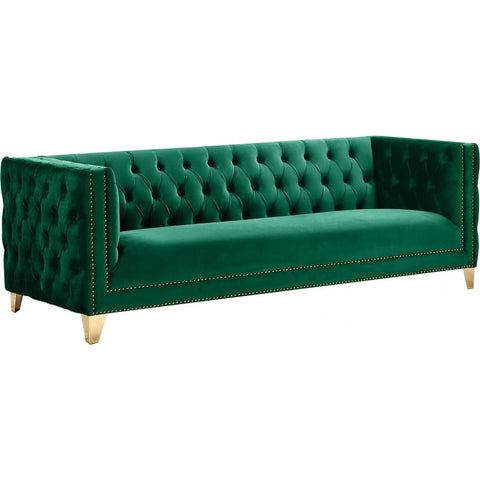 Meridian Furniture Michelle Velvet Sofa - Pink - Sofas