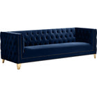 Meridian Furniture Michelle Velvet Sofa - Navy - Sofas