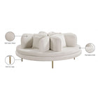Meridian Furniture Circlet Velvet Roundabout Sofa - Sofas