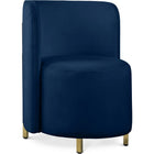 Meridian Furniture Rotunda Velvet Chair - Navy - Chairs