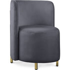 Meridian Furniture Rotunda Velvet Chair - Grey - Chairs