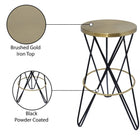 Meridian Furniture Mercury Bar Stool - Gold - Stools